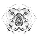 Nordic runes of power strength success and health tattoo design idea