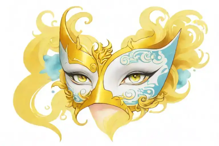 Persona 5 Royal mask tattoo design idea