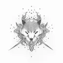 snowboard tattoo design idea