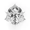 a snowboard tattoo design idea