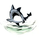 Shark tattoo design idea