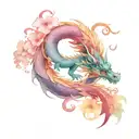 mulan dpuble dragon tattoo design idea