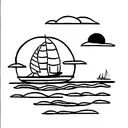 voyage avec avion et boussole tattoo design idea