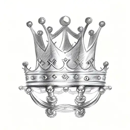 King's Crown tattoo design idea