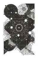 Space black hole physics science programming code tattoo design idea