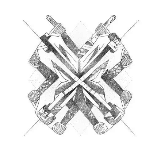 gymnastic - ice hockey - crossfit - BJJ tattoo design idea