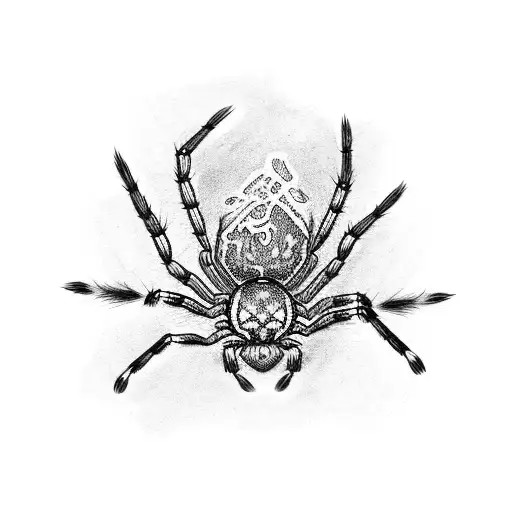 spider with undo card tattoo design idea