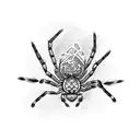 spider with undo card tattoo design idea