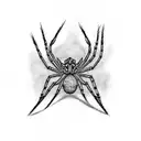 spider with undo card tattoo design idea