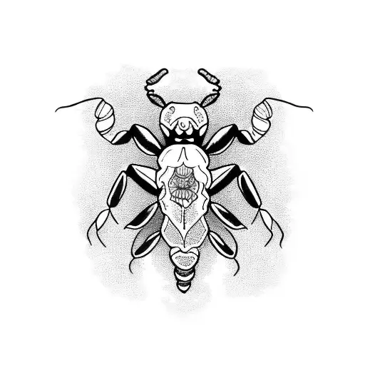 Scorpion , Hope , O , Rose  tattoo design idea