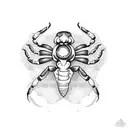 Scorpion , Hope , O , Rose  tattoo design idea