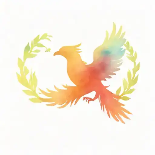 dna phoenix tree of life  tattoo design idea