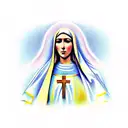 virgin mary tattoo design idea