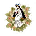 virgin mary tattoo design idea