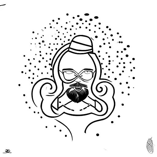 Create a minimalistic tattoo sketch in minimalism style, inspired by the phrase: 'Let the sea run wild and gush, The cre tattoo design idea