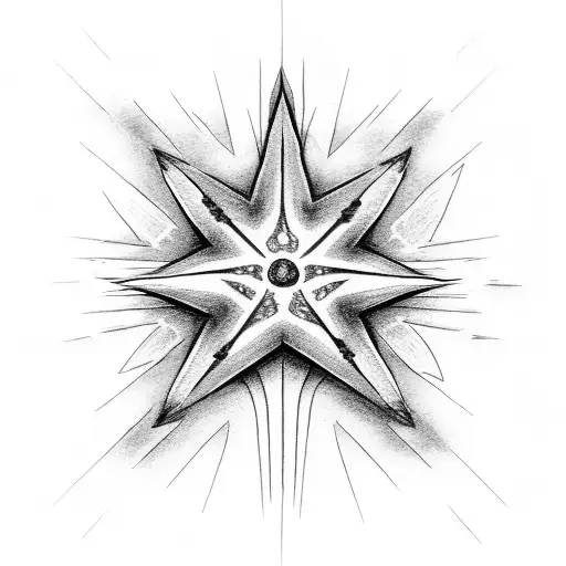 King David Star tattoo design idea