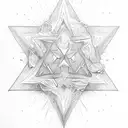 King David Star tattoo design idea