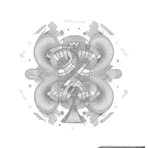 numero 2001 en vertical  tattoo design idea