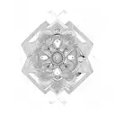 numero 2001 en vertical  tattoo design idea