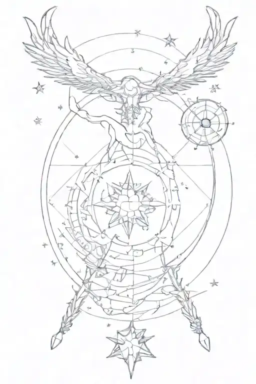 cancer constellation sign tattoo+CAPRICORN+sagittarius tattoo design idea