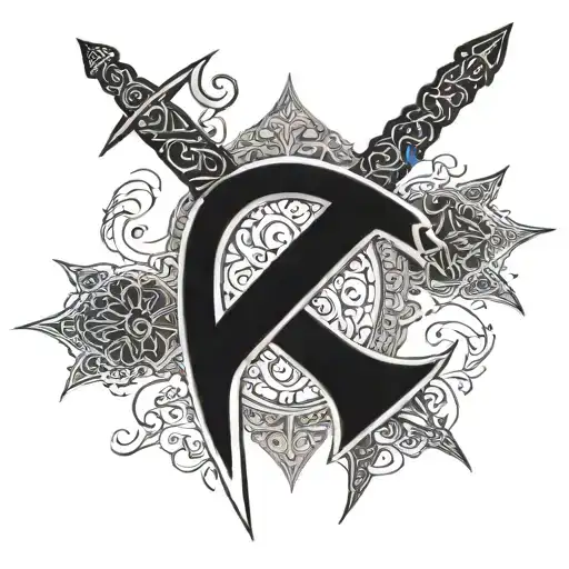 Hazrat Ali Sword Zulfiqar sword tattoo design idea