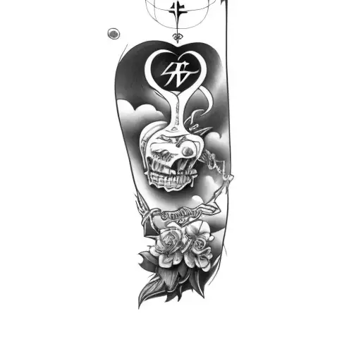 let your faith be bigger than your fear tattoo design idea