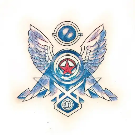 wanda maximoff marvel tattoo design idea