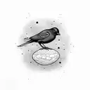 blackbird tattoo design idea