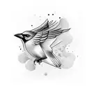 blackbird tattoo design idea