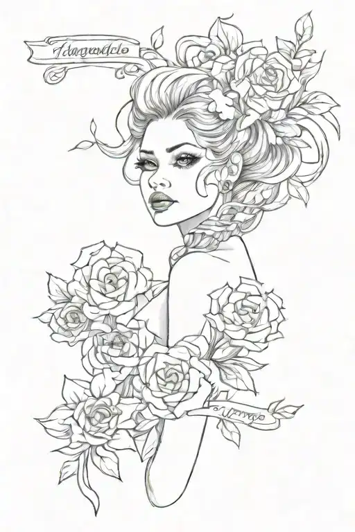 frase unforgettable tattoo design idea