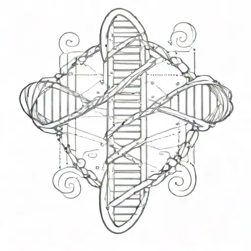 DNA strand  tattoo design idea