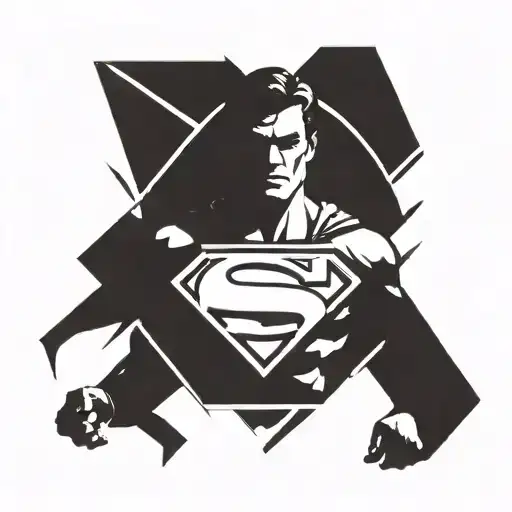 Superman tattoo design idea