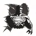 Superman tattoo design idea