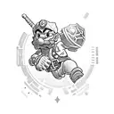 horizon zero dawn, days gone, super mario, zelda tattoo design idea