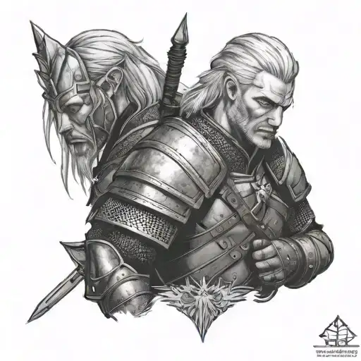 witcher armor tattoo tattoo design idea