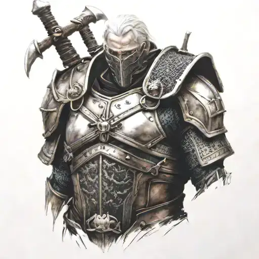 witcher armor tattoo tattoo design idea