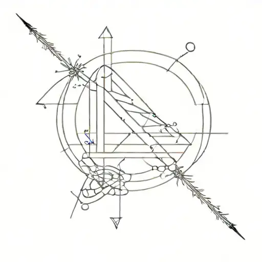 milimeter and inches ruler Melike surrounded tattoo design idea