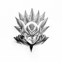 majin vegeta tattoo design idea