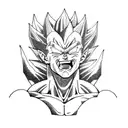 majin vegeta tattoo design idea
