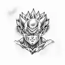 majin vegeta tattoo design idea