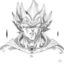 majin vegeta tattoo design idea