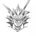 majin vegeta tattoo design idea