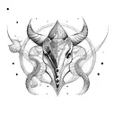  Pisces capricorn tattoo design idea