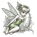 tinkerbell tattoo design idea
