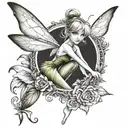 tinkerbell tattoo design idea