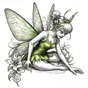 tinkerbell tattoo design idea