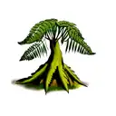 Fern Tree tattoo design idea