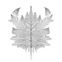 Fern Tree tattoo design idea