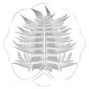 Fern Tree tattoo design idea