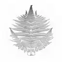 Fern Tree tattoo design idea